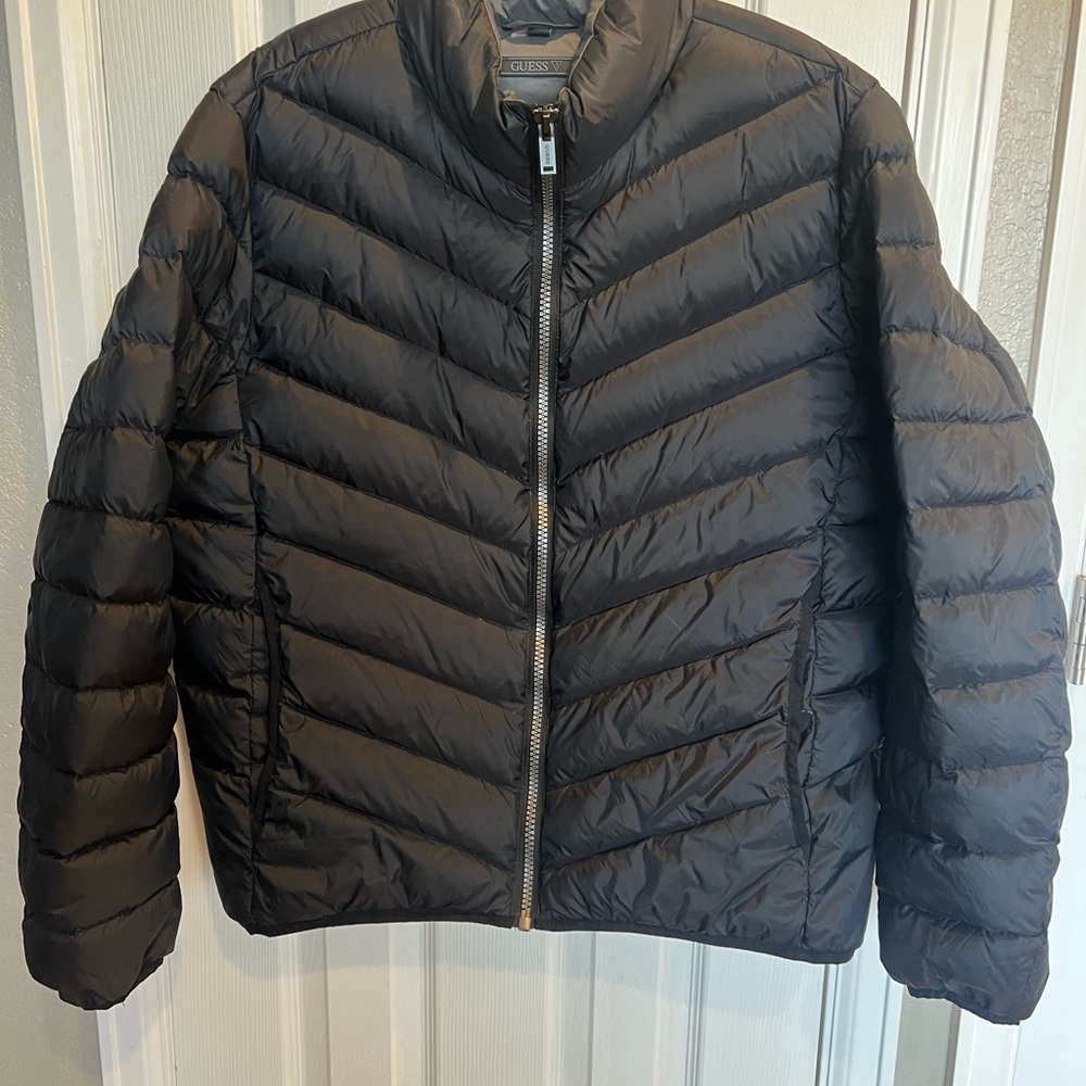 Guess Men's Dark Puffer Jacket
